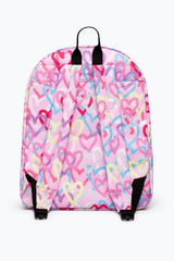 Hype Pink Graffiti Hearts Backpack